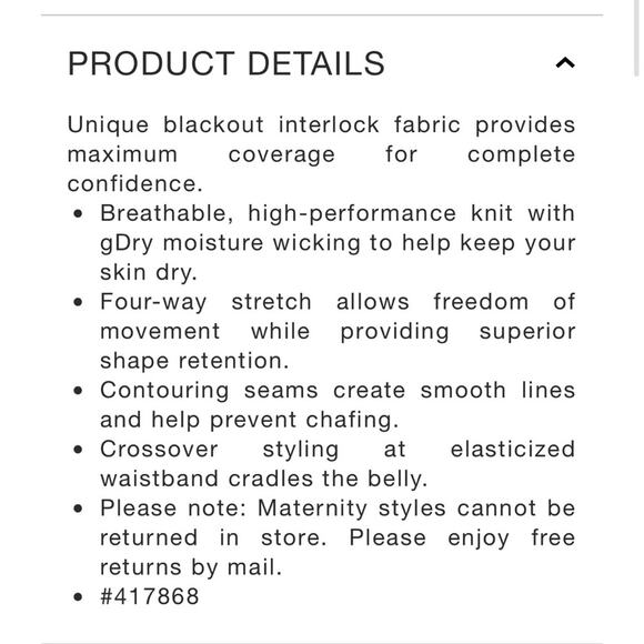 GAP GAPFIT Black Blackout Under Belly Maternity Pregnancy Capris Size XXL - Picture 11 of 12